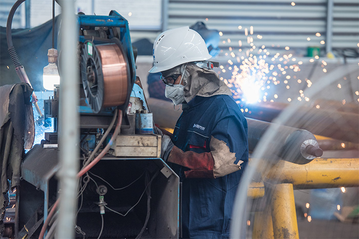 井冈山网架焊接车间